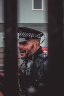 male officer smiling