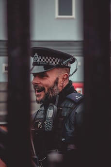 male officer smiling