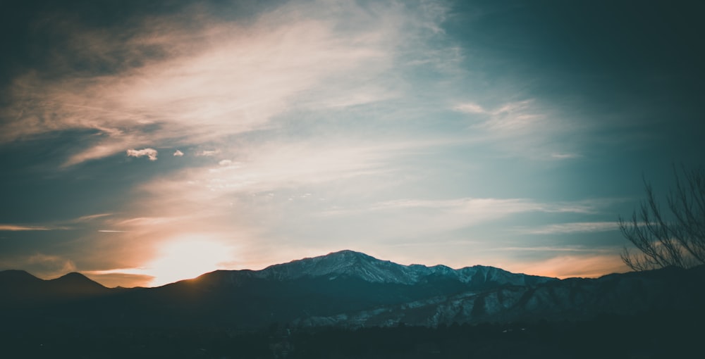 mountain under blue sky