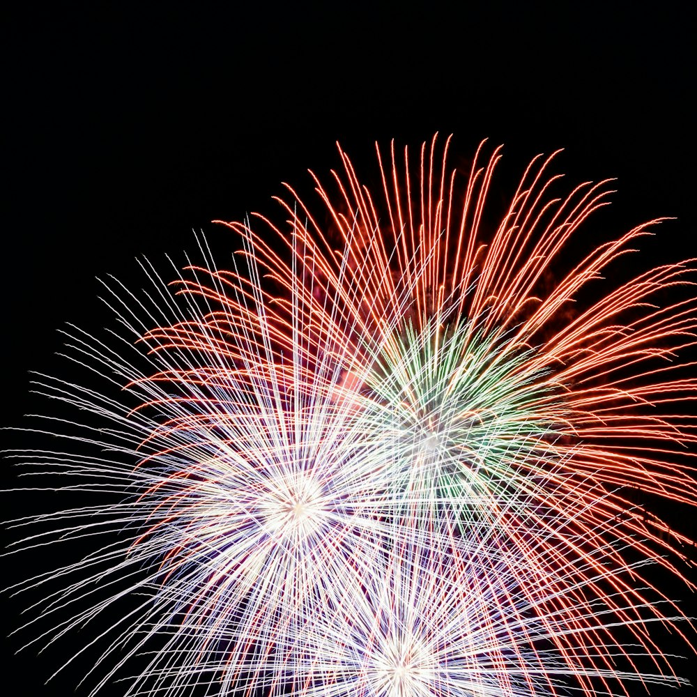 assorted-color fireworks