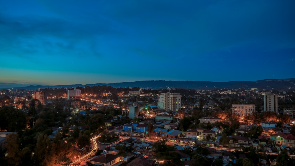 cityscape under blue sky