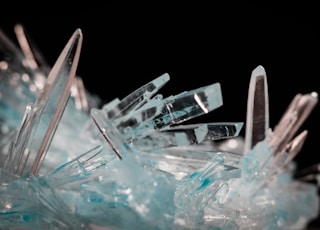 close-up photo of crystals