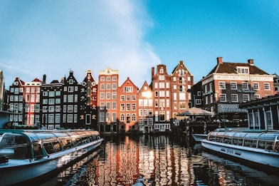 houses near body of water