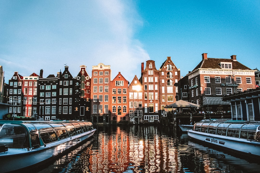 houses near body of water,