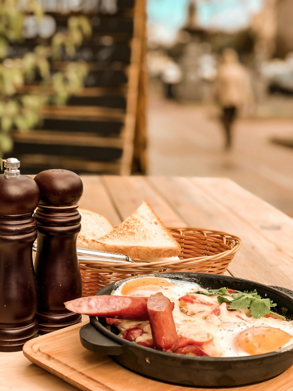 baked dish served on table