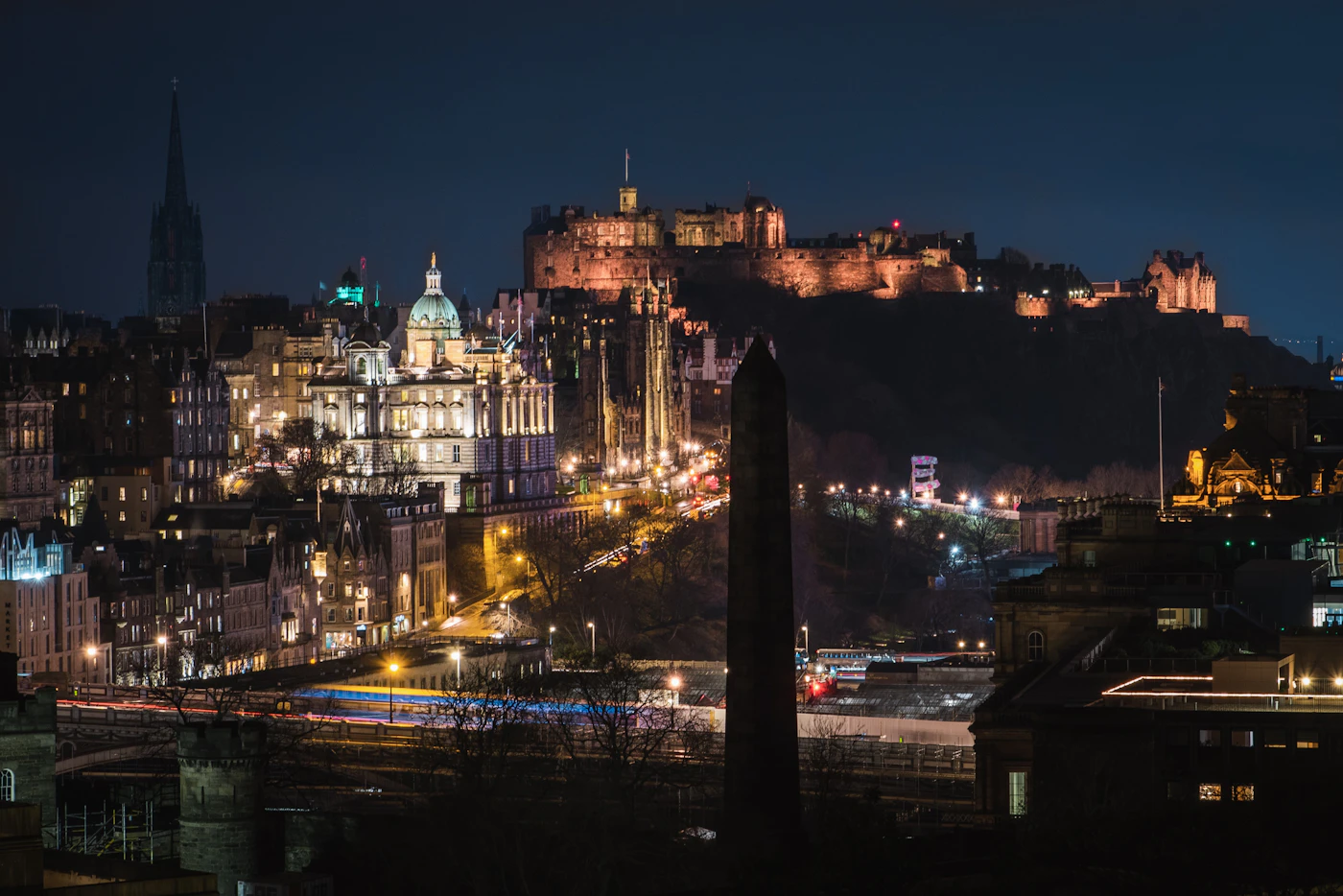 Edinburgh at night