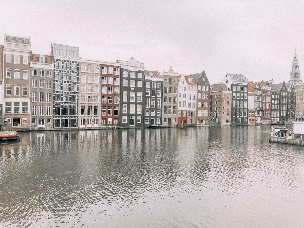 body of water in front of buildings