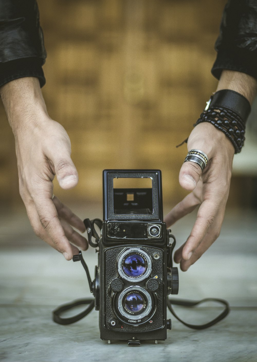 vintage black camera