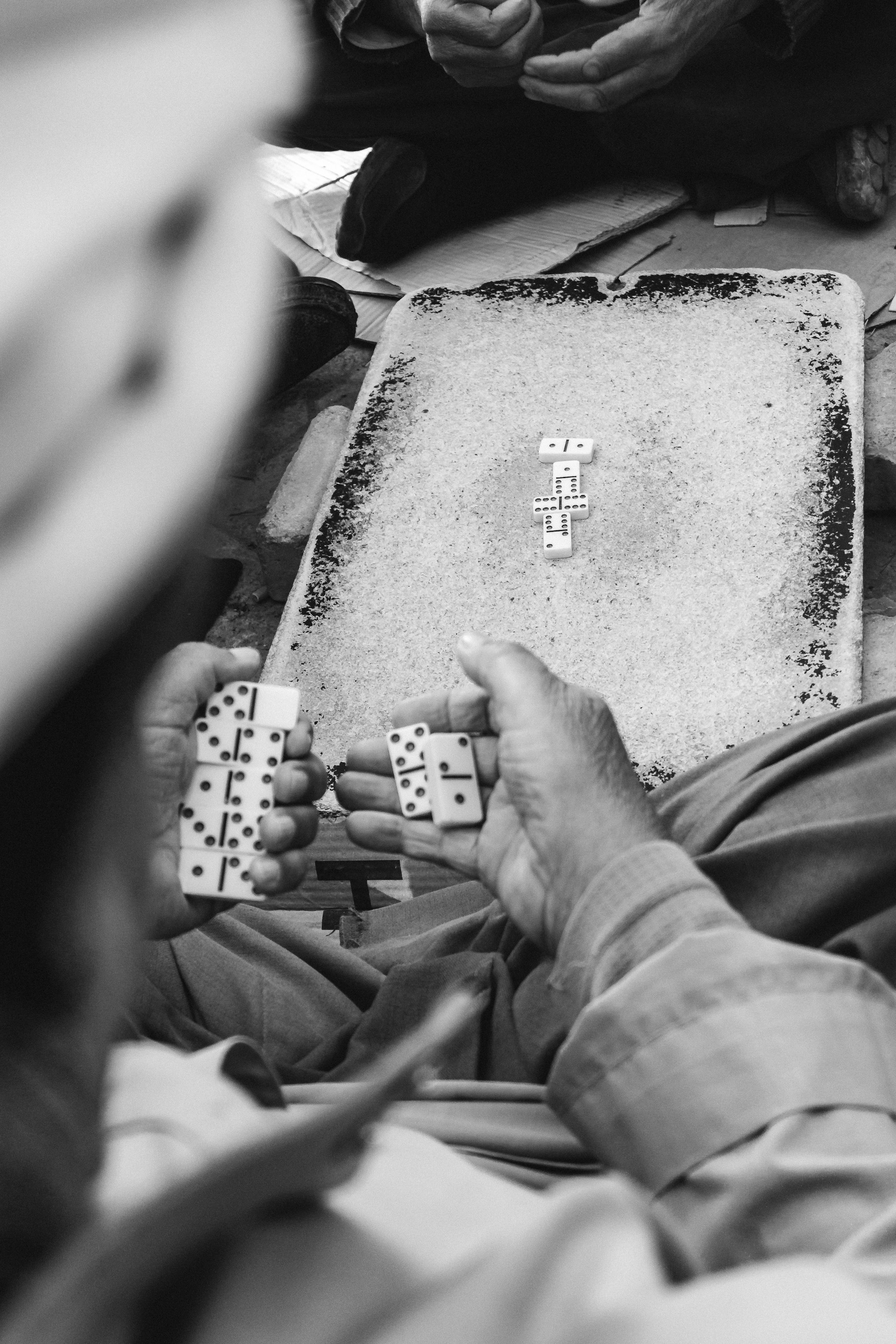 Jeux de dominos en cascade