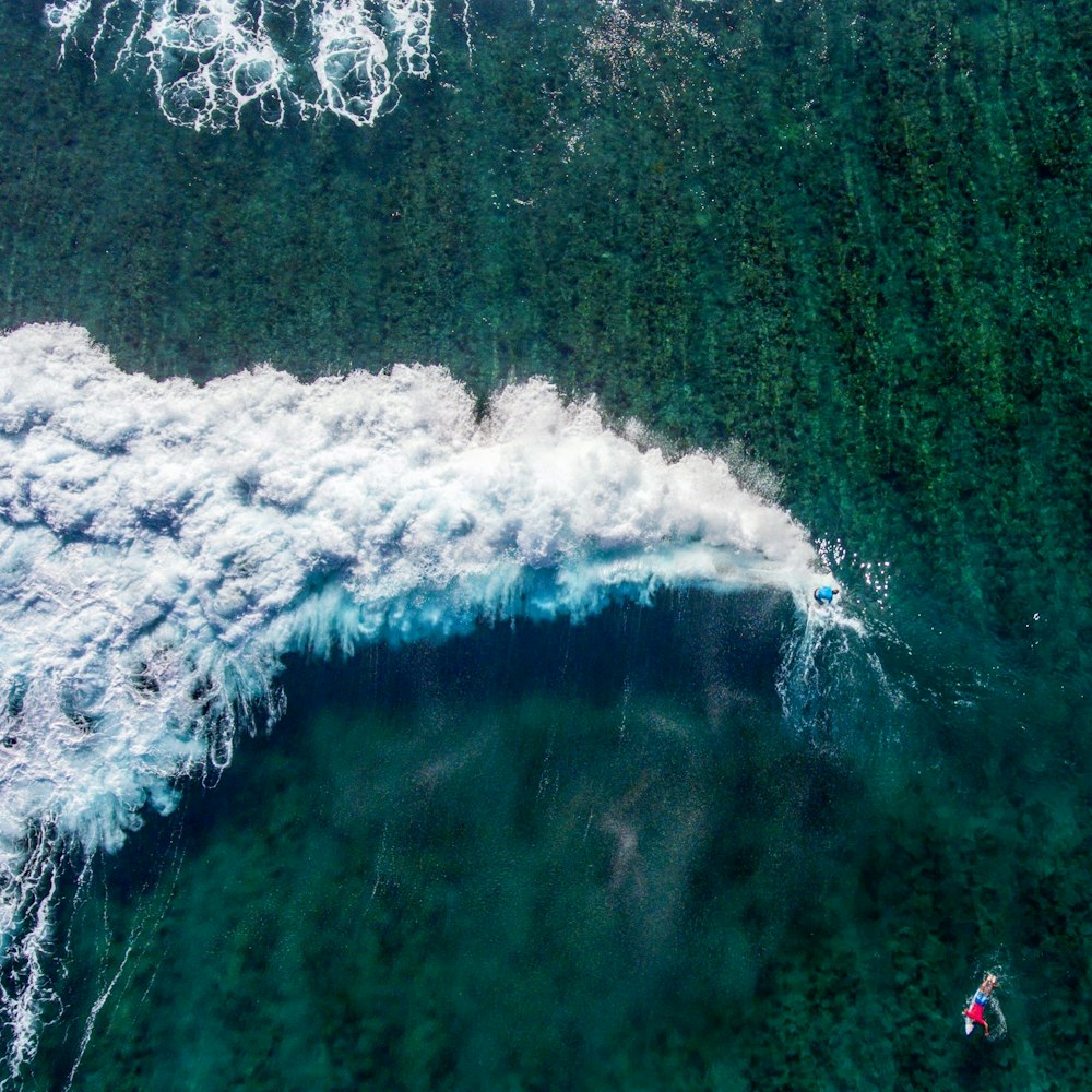 aerial photography of sea