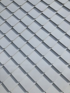 Close-up of ceramic tiles arranged in a modern pattern.