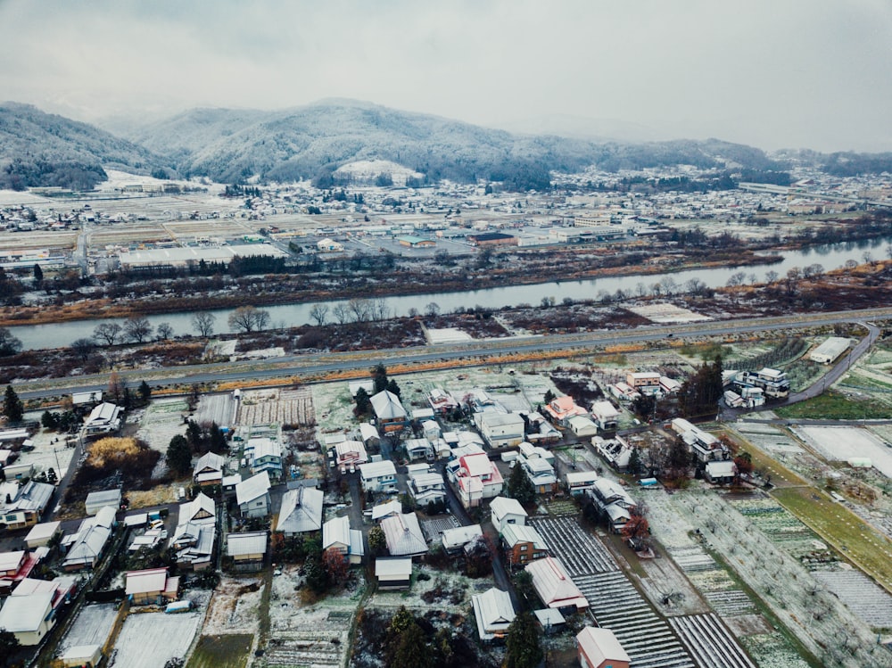 high angle photo of cityscape at daytime