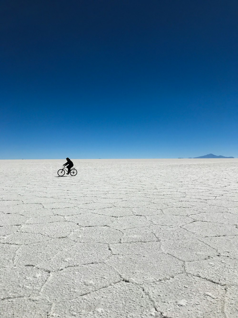 Person, die Fahrrad fährt