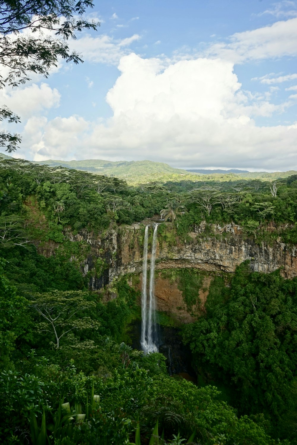 long exposure photography of waterfalls