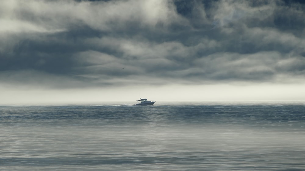 boat sailing in the ocean