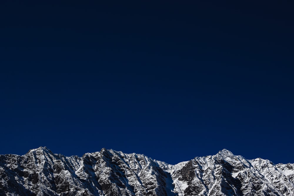 snow capped mountain during clear blue sky