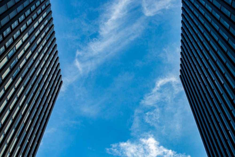 Foto de ángulo bajo de edificios durante el día