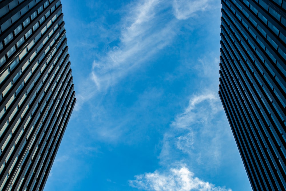 low-angle photo of buildings during daytime