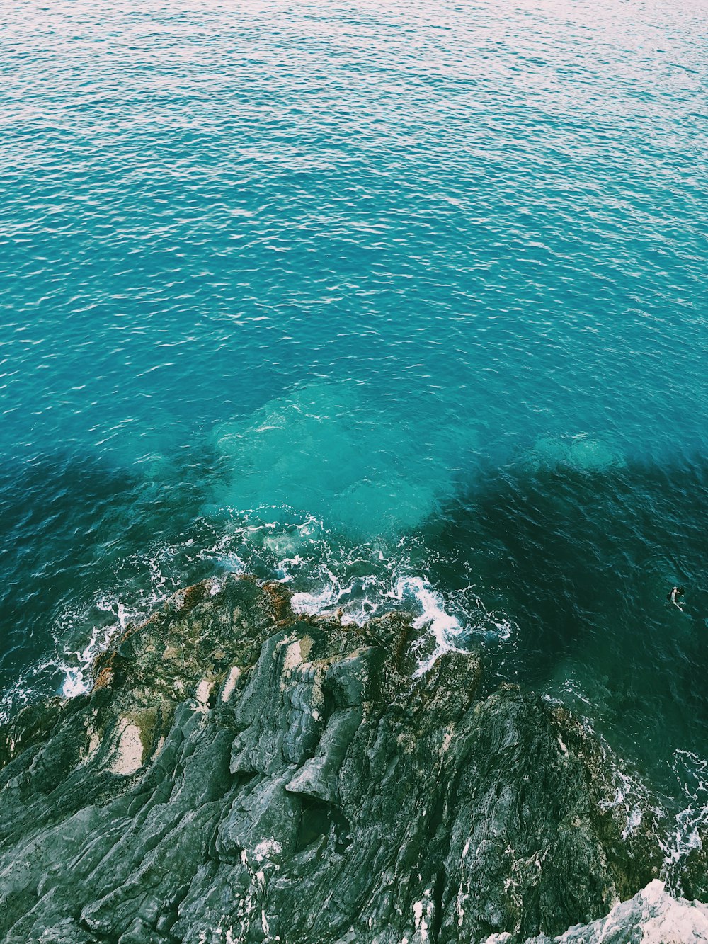 aerial view of blue water during daytime