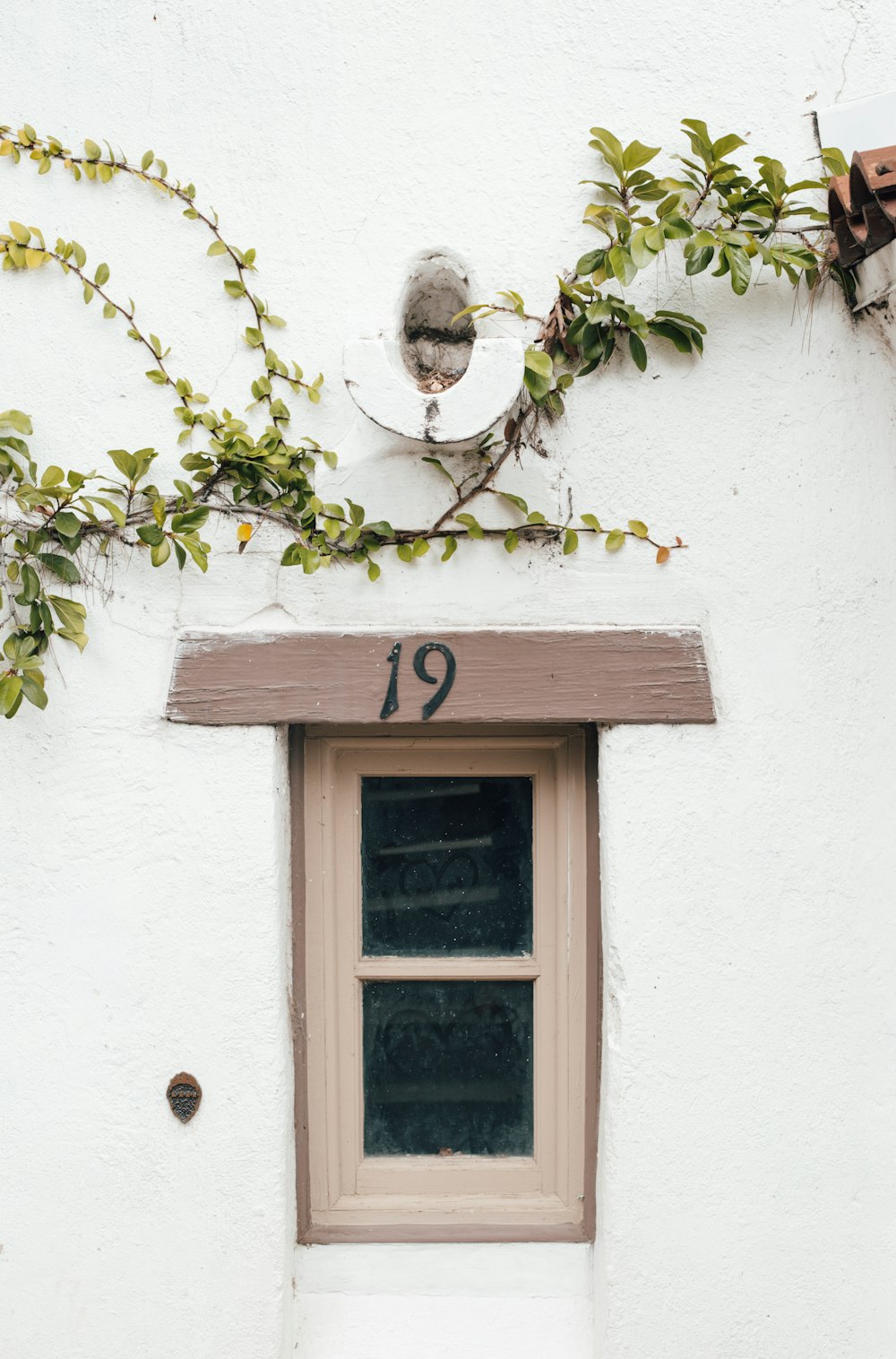 brown window frame