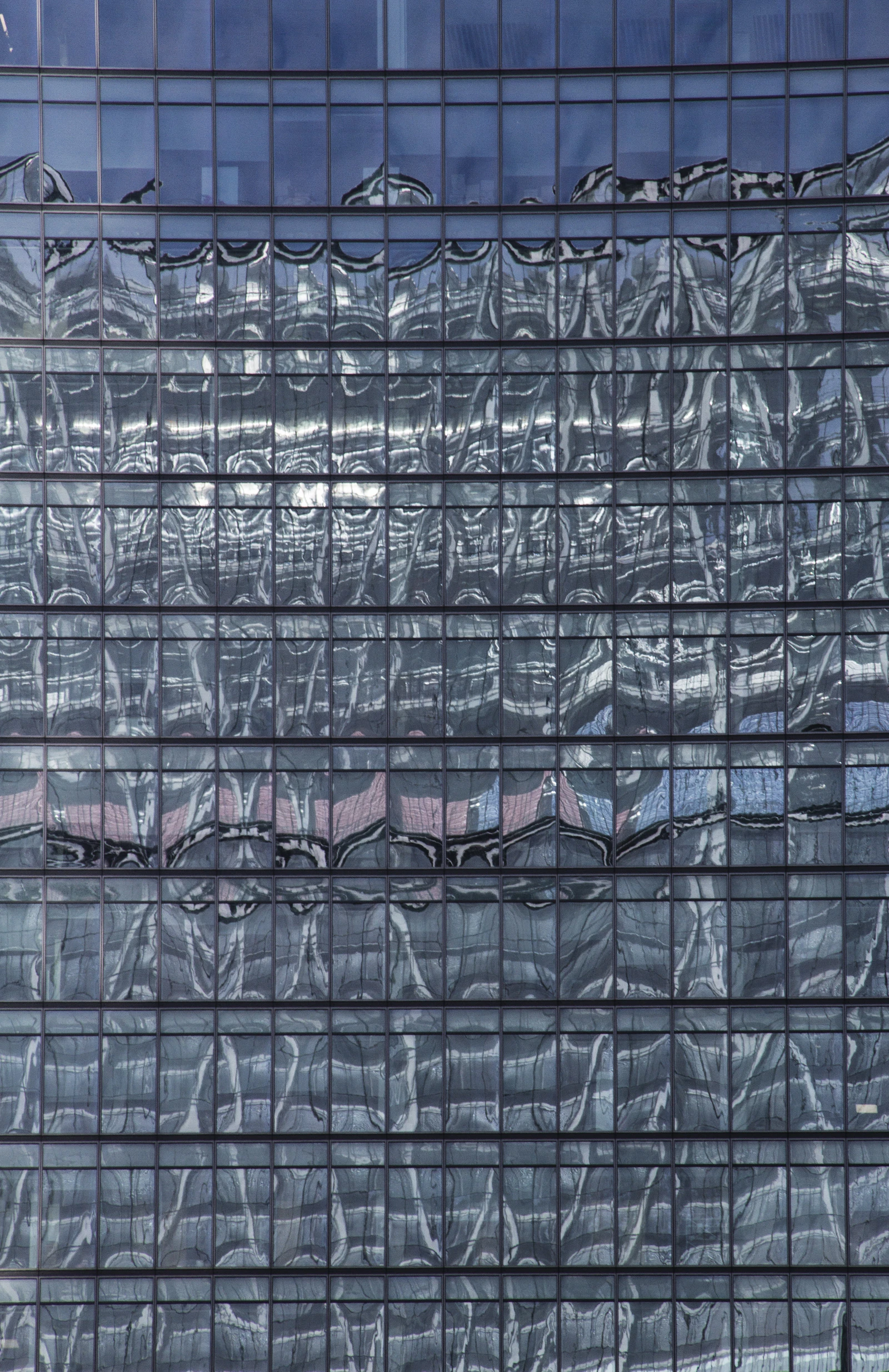 Modern glass building facade