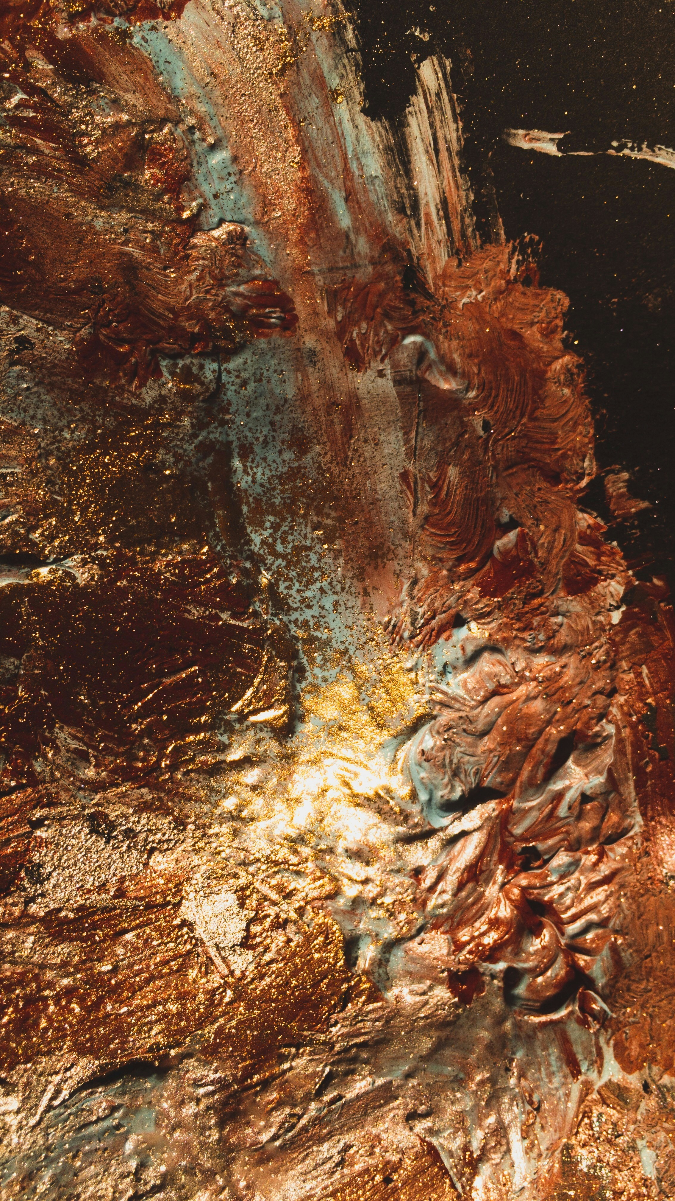 a close up of a piece of art that looks like a painting