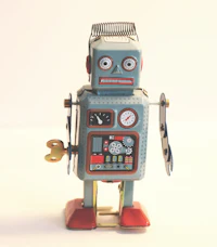 Friendly robot mascot