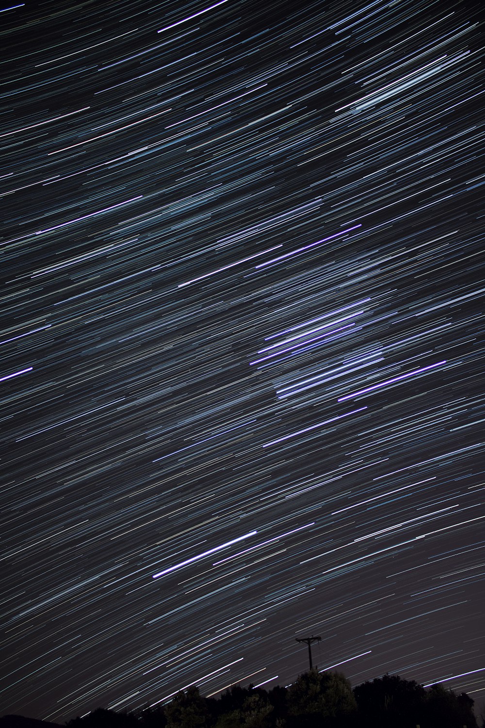 time lapse photography of falling stars