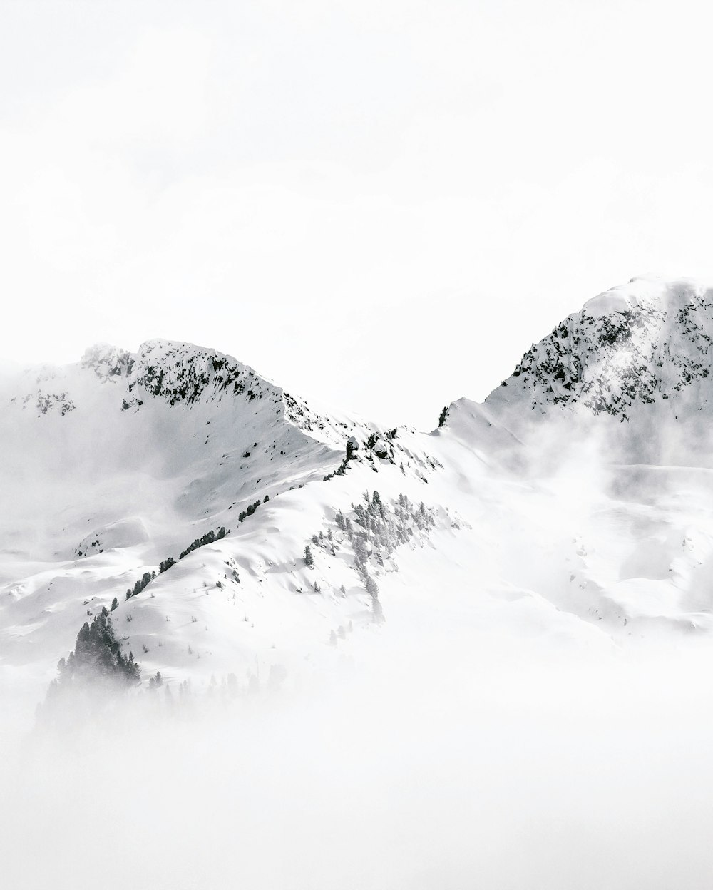 snow covered mountain