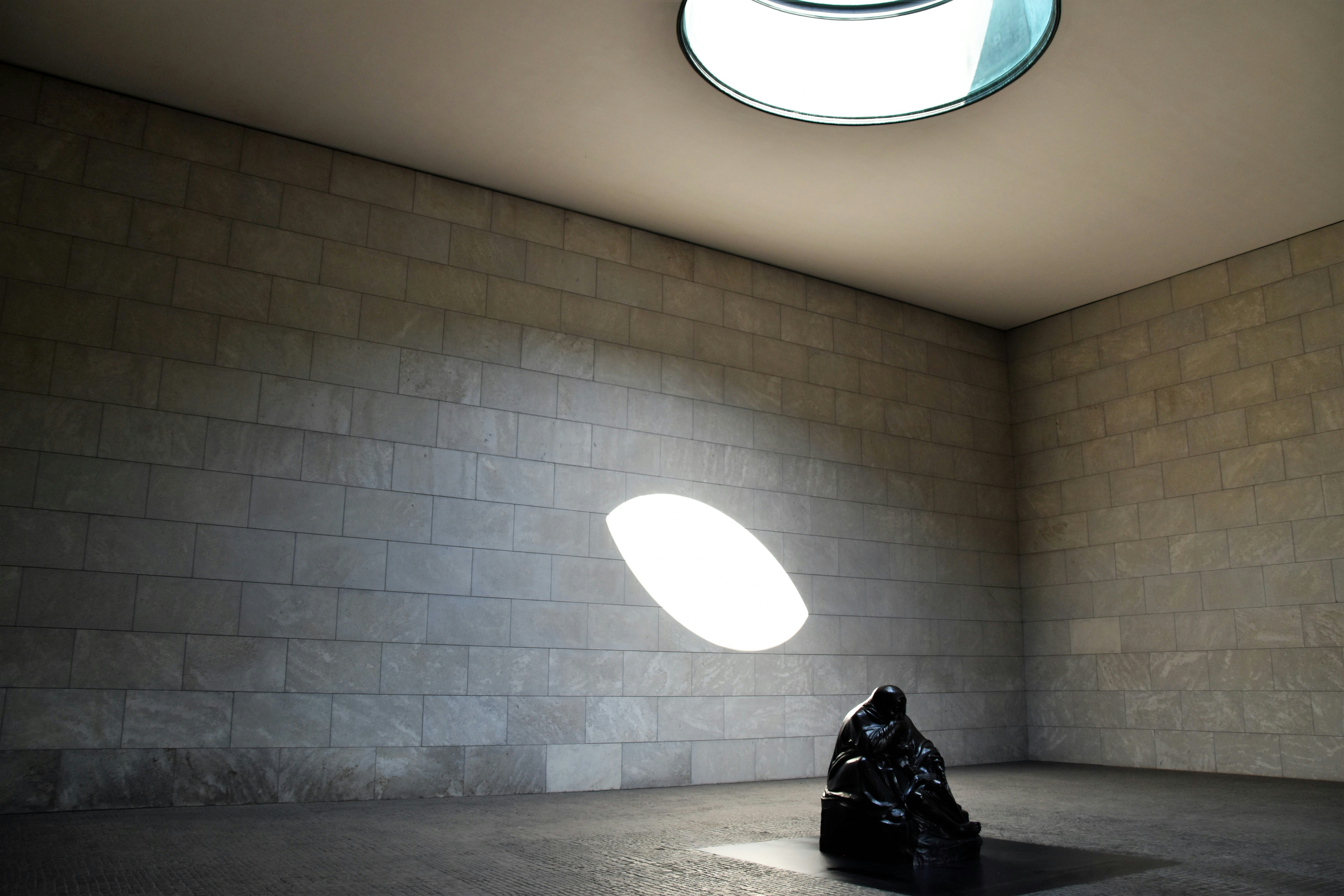 Lighted Ceiling Lamp Inside Building Photo Free Unter Den