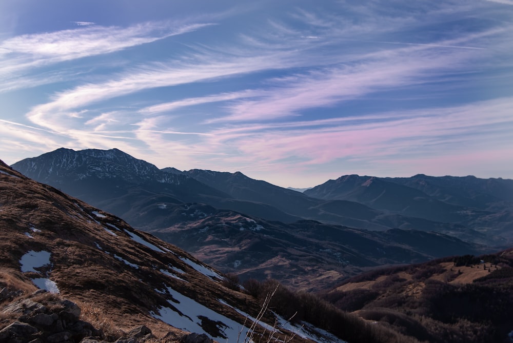 bird's-eye photography of mountain