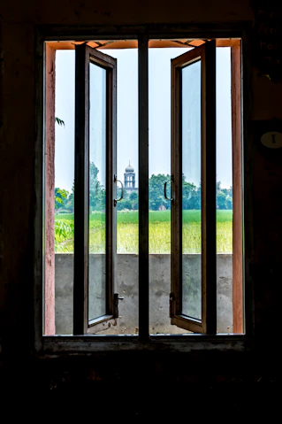 two open windows