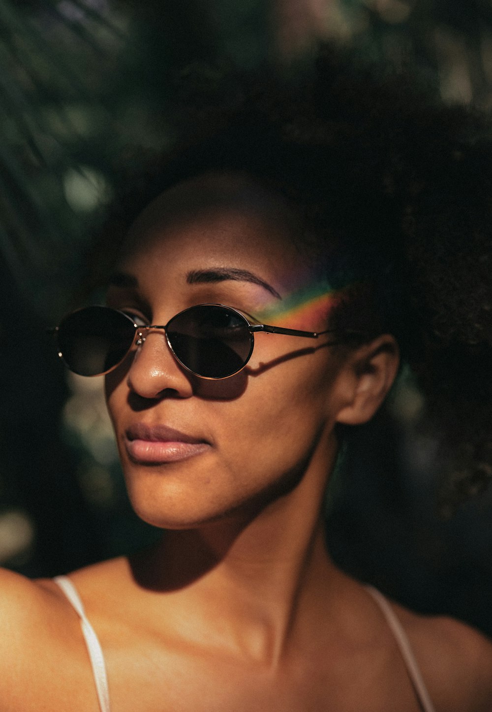 woman wearing sunglasses