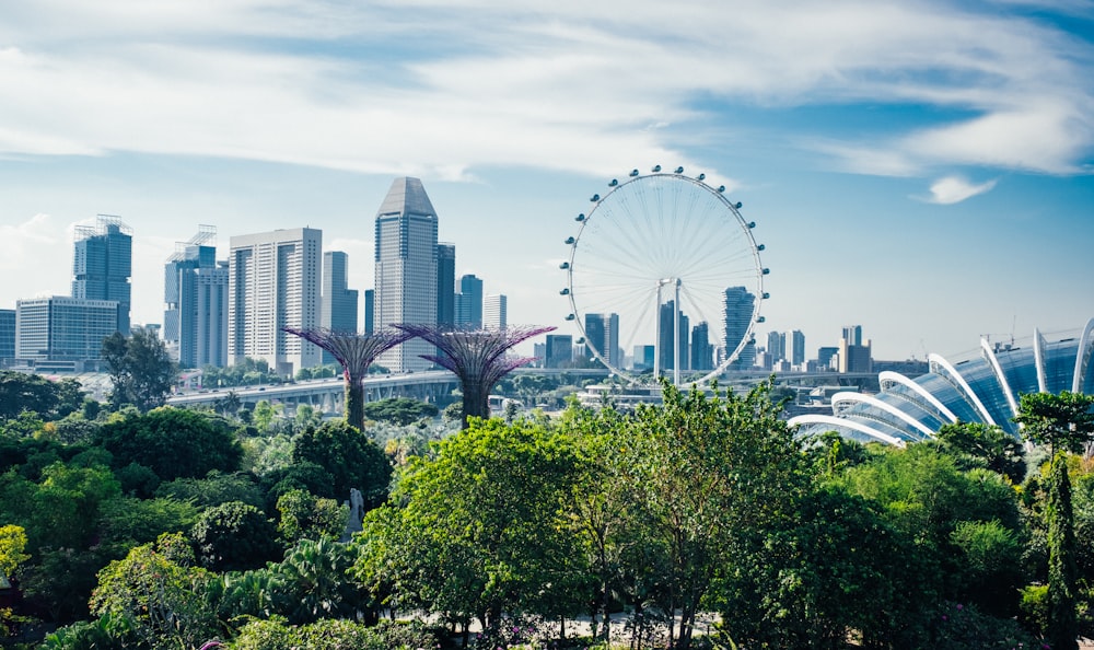 Singapore buildings under cloudy sky at daytime