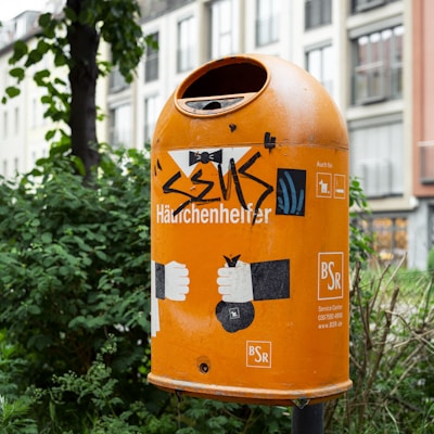 orange mail box