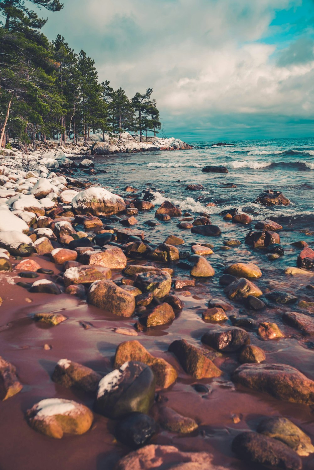 rocks near sea