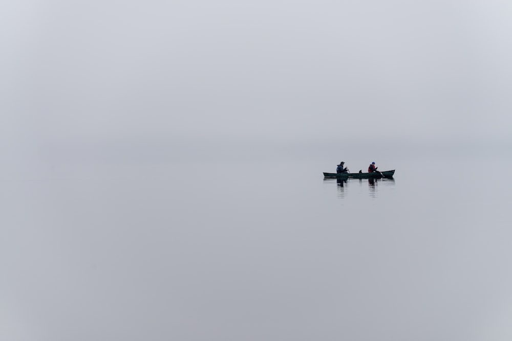 two people on boat