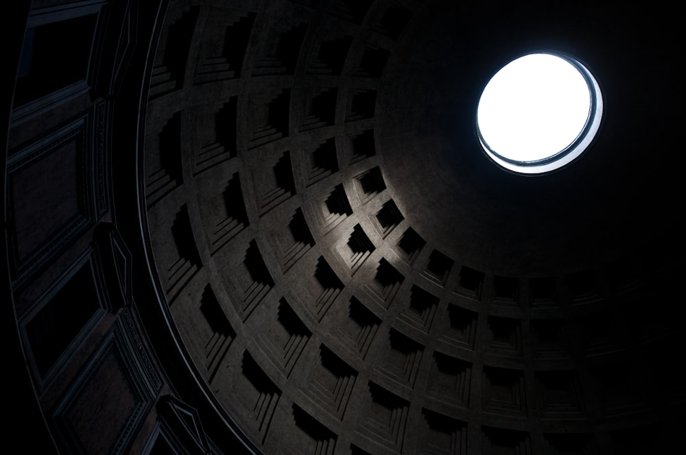 low-angle view of dome interior