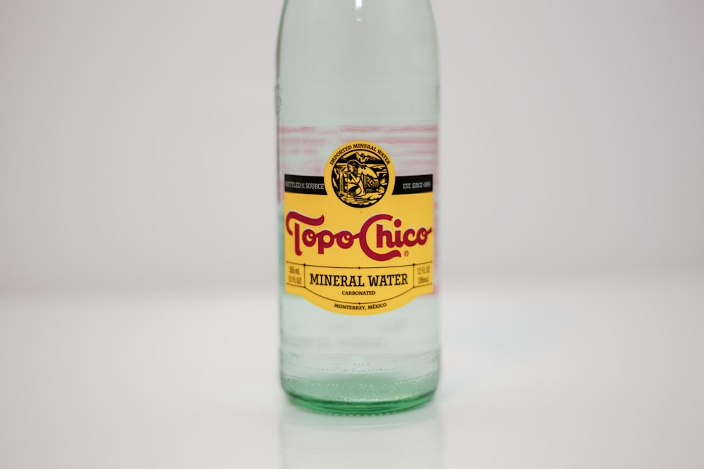 Topo Chico mineral water bottle