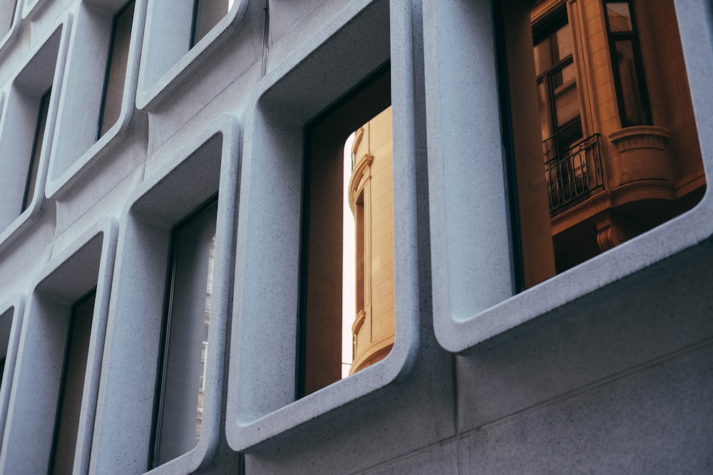 white concrete building view