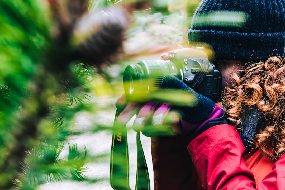 woman taking picture