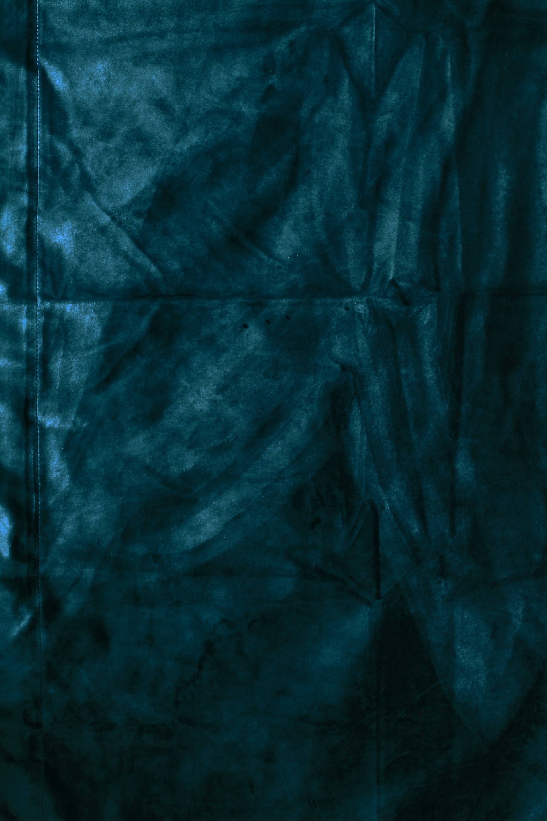 teal satin mat