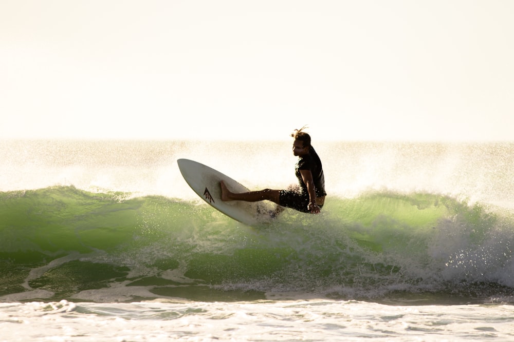 man surfing