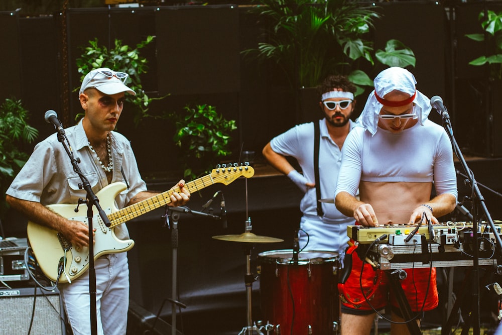 man playing guitar