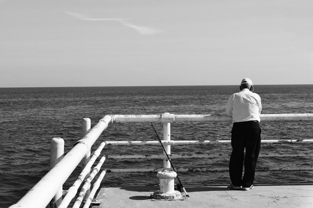 man on railings