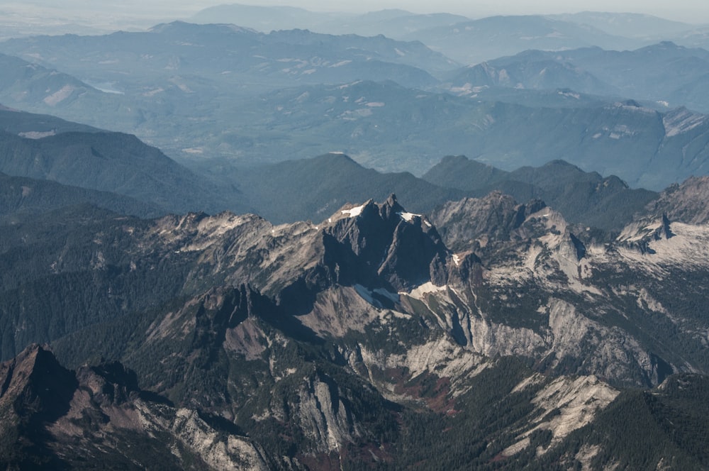 aerial view photography of mountain