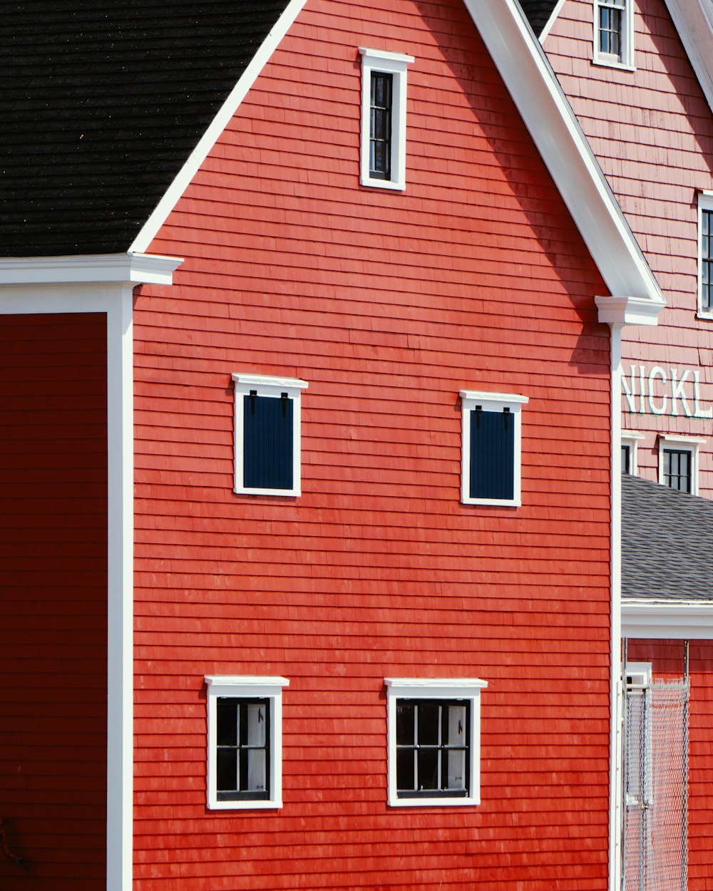 brown 2-story house