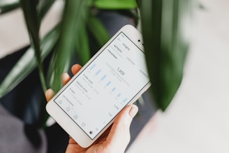 using phone to check interaction on social media anf comparing A/B testing results