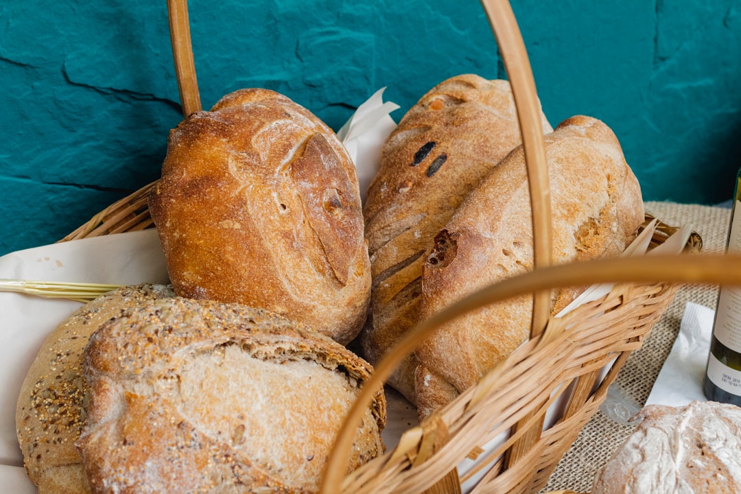 pastries in basket