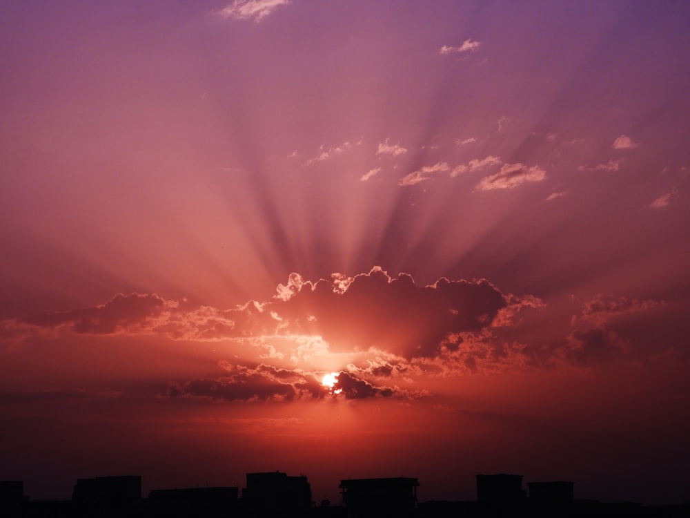 silhouette of buildings